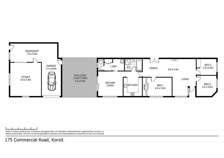 Floorplan of Homely house listing, 175 Commercial Road, Koroit VIC 3282