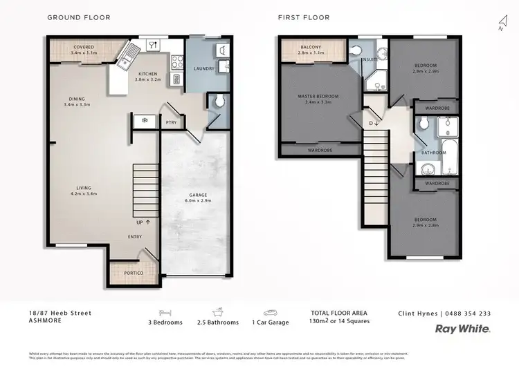 Floorplan of Homely townhouse listing, 18/87 Heeb Street, Ashmore QLD 4214