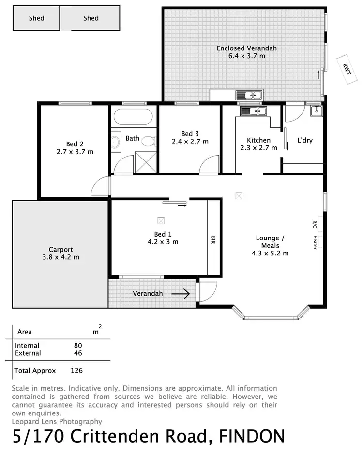 Floorplan of Homely unit listing, 5/170 Crittenden Road, Findon SA 5023