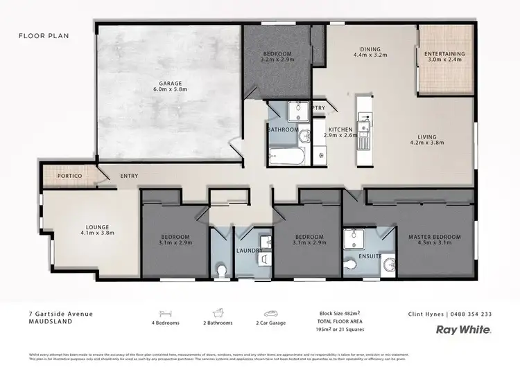 Floorplan of Homely house listing, 7 Gartside Avenue, Maudsland QLD 4210