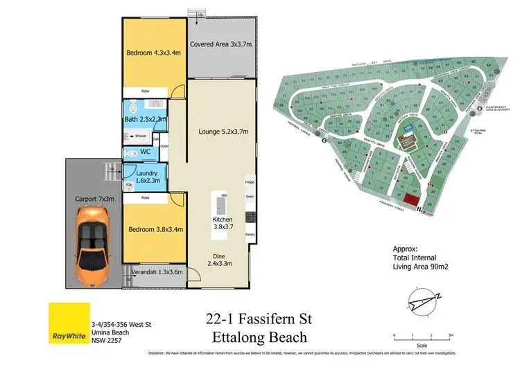 Floorplan of Homely villa listing, 22/1 Fassifern Street, Ettalong Beach NSW 2257