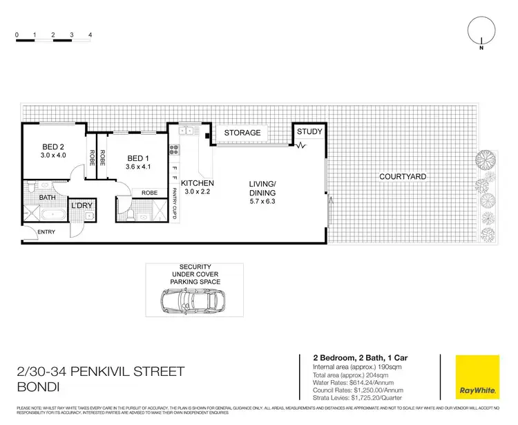 Floorplan of Homely apartment listing, 2/30-34 Penkivil Street, Bondi NSW 2026