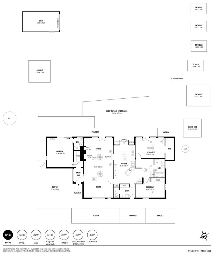 Floorplan of Homely house listing, 1 Thornbill Crescent, Coromandel Valley SA 5051