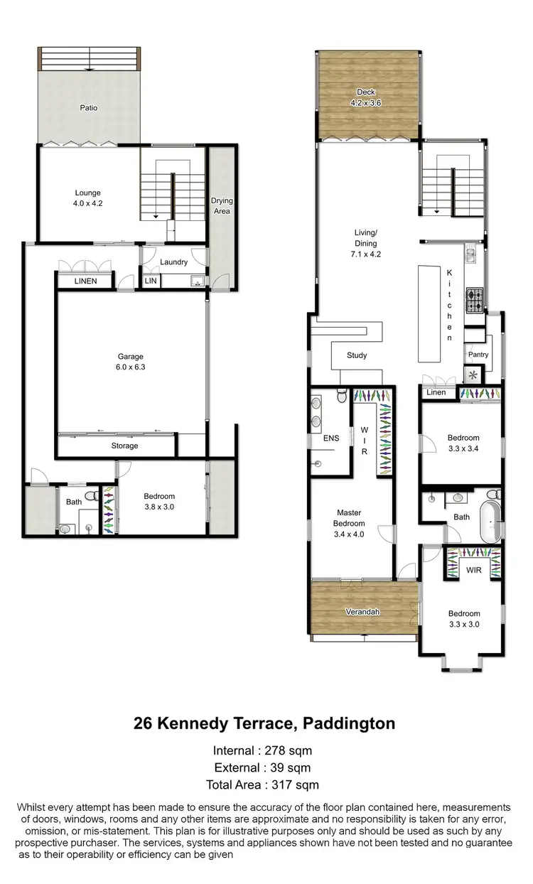 Floorplan of Homely house listing, 26 Kennedy Terrace, Paddington QLD 4064