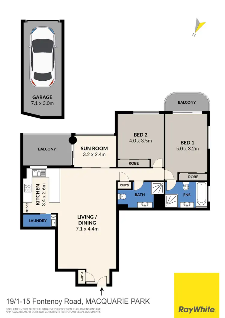 Floorplan of Homely unit listing, 19/1-15 Fontenoy Road, Macquarie Park NSW 2113