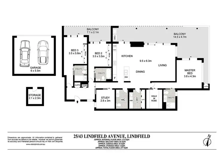 Floorplan of Homely apartment listing, 25/43 Lindfield Avenue, Lindfield NSW 2070