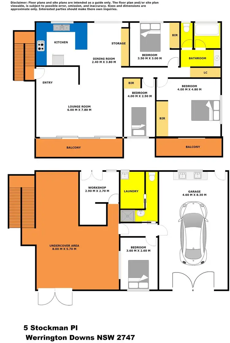 Floorplan of Homely house listing, 5 Stockman Place, Werrington Downs NSW 2747