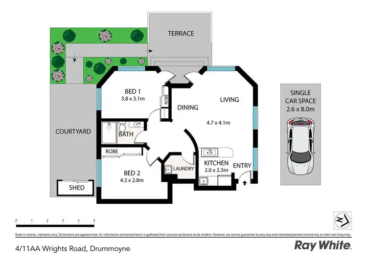 Floorplan of Homely apartment listing, 4/11AA Wrights Road, Drummoyne NSW 2047