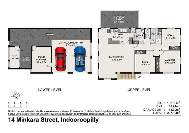 Floorplan of Homely house listing, 14 Minkara Street, Indooroopilly QLD 4068