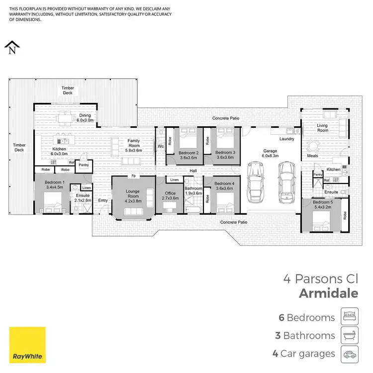 Floorplan of Homely house listing, 4 Parsons Close, Armidale NSW 2350