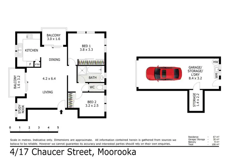 Floorplan of Homely apartment listing, 4/17 Chaucer Street, Moorooka QLD 4105