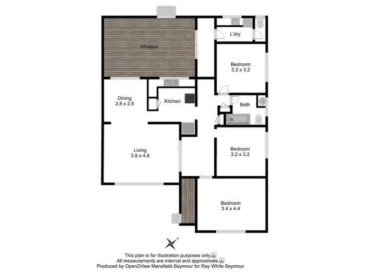 Floorplan of Homely house listing, 17 Howe Street, Seymour VIC 3660