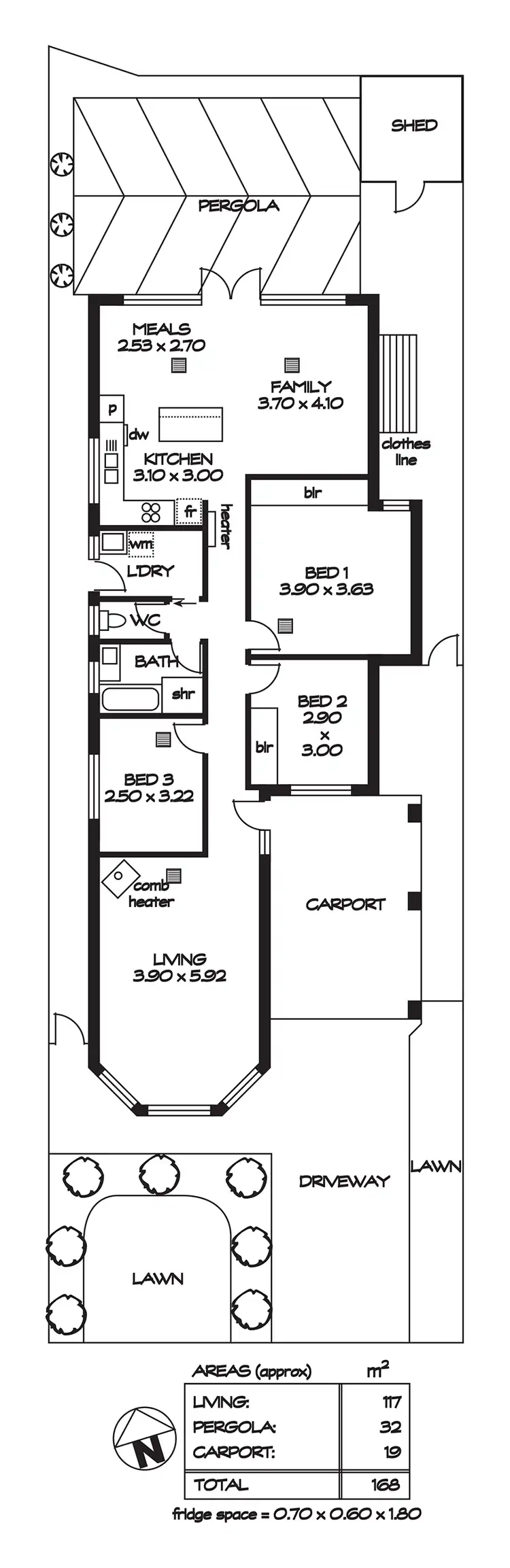 Floorplan of Homely house listing, 21 General Drive, Paralowie SA 5108