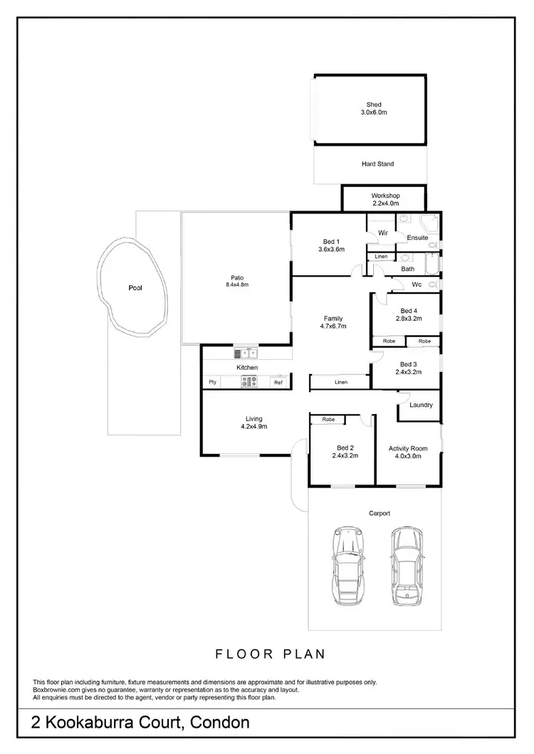 Floorplan of Homely house listing, 2 Kookaburra Court, Condon QLD 4815