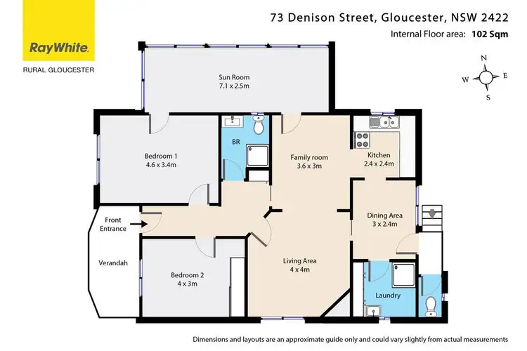Floorplan of Homely house listing, 73 Denison Street, Gloucester NSW 2422