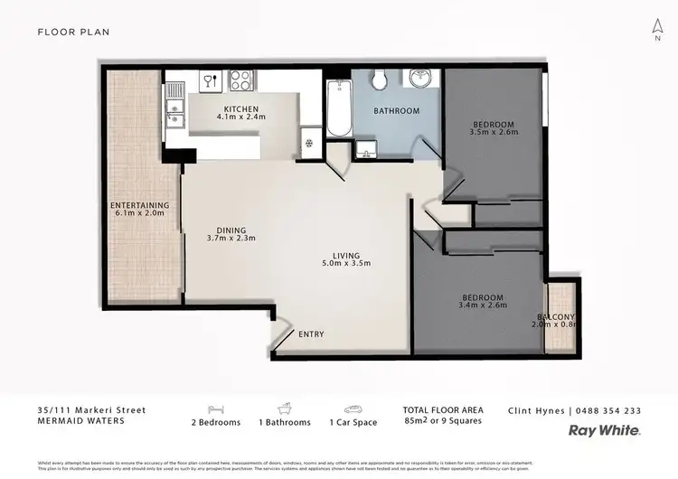 Floorplan of Homely unit listing, 35/111-123 Markeri Street, Mermaid Waters QLD 4218