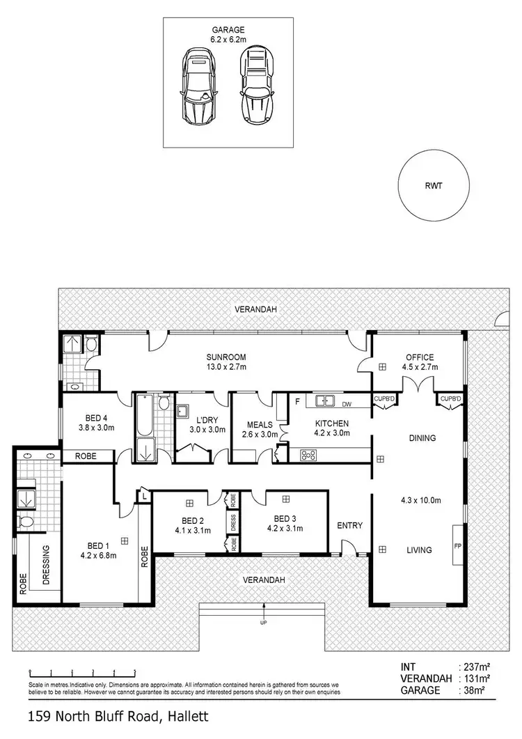 Floorplan of Homely rural property listing, 'The Bluff' 100 and 159 North Bluff Road, Hallett SA 5419