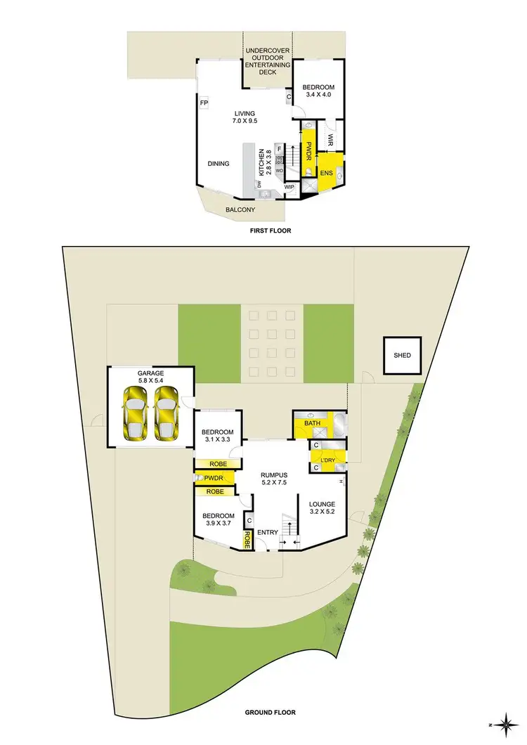 Floorplan of Homely house listing, 5 Bayview Court, Highton VIC 3216