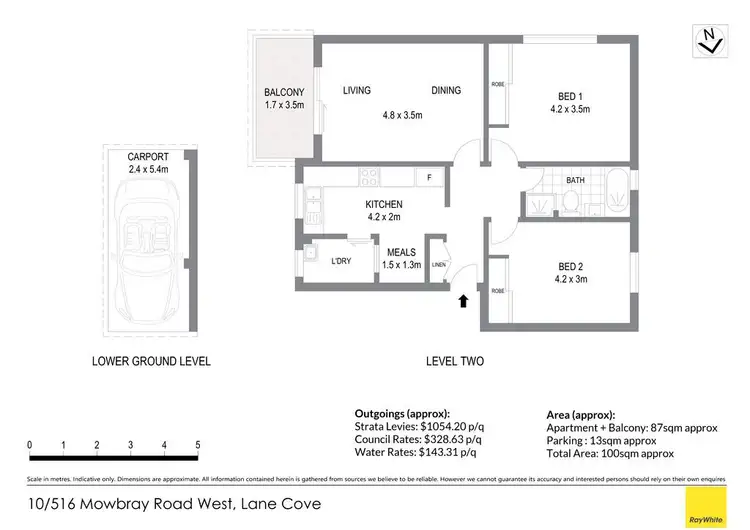 Floorplan of Homely apartment listing, 10/516 Mowbray Road, Lane Cove NSW 2066