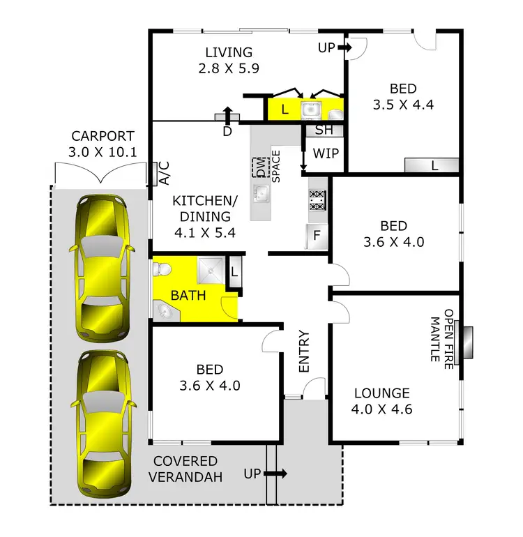 Floorplan of Homely house listing, 28B Station Lake Road, Lara VIC 3212