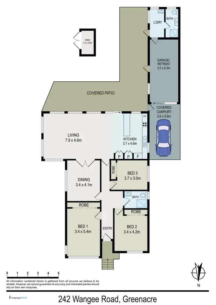 Floorplan of Homely house listing, 242 Wangee Road, Greenacre NSW 2190