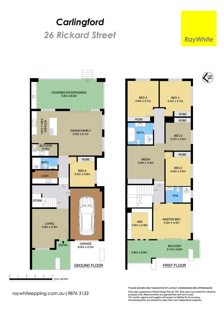Floorplan of Homely semi-detached listing, 26 Rickard Street, Carlingford NSW 2118