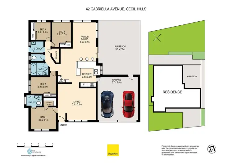 Floorplan of Homely house listing, 42 Gabriella Avenue, Cecil Hills NSW 2171