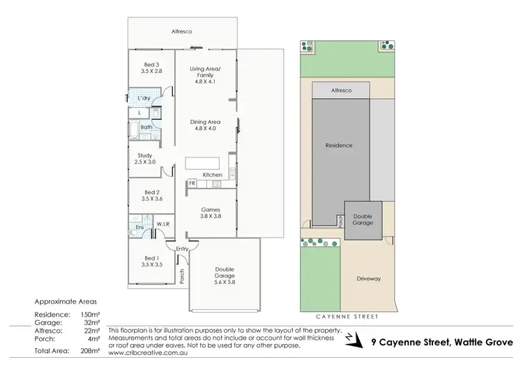 Floorplan of Homely house listing, 9 Cayenne Street, Wattle Grove WA 6107