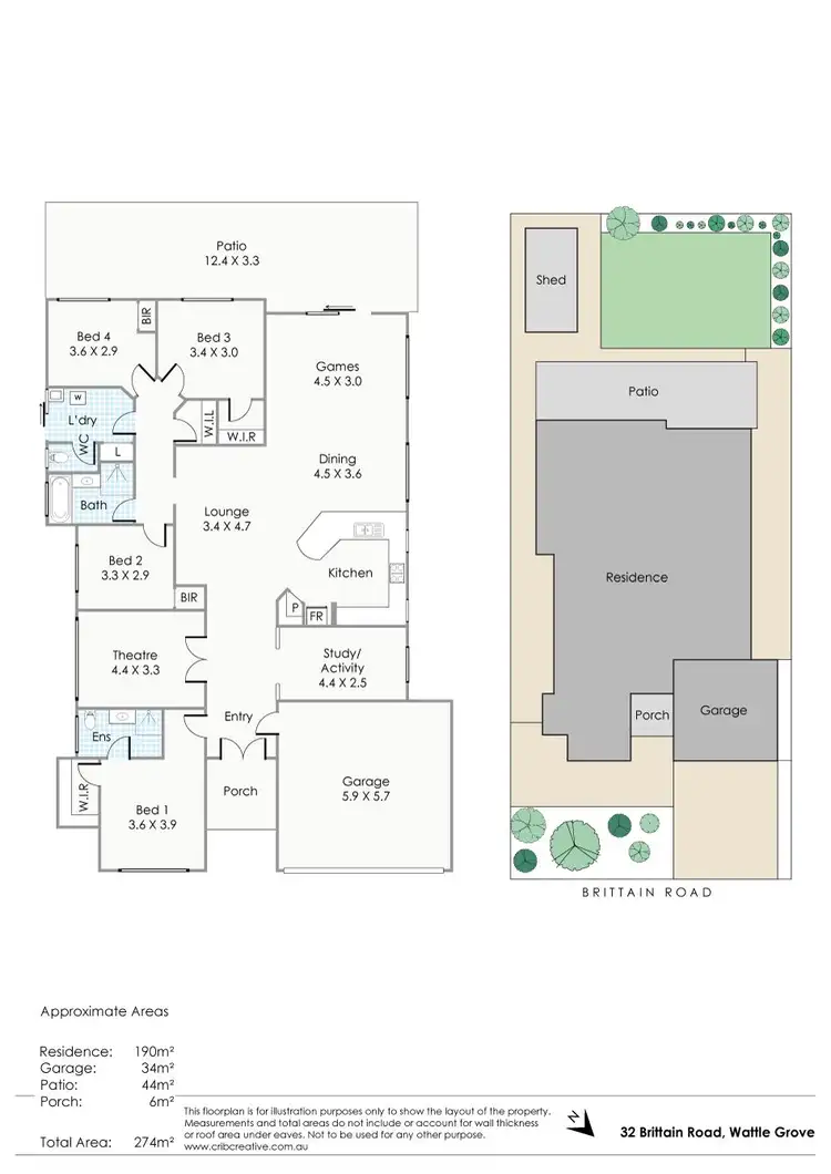Floorplan of Homely house listing, 32 Brittain Road, Wattle Grove WA 6107