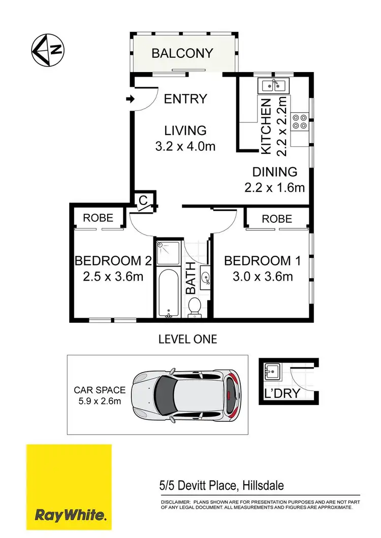 Floorplan of Homely apartment listing, 5/5 Devitt Place, Hillsdale NSW 2036