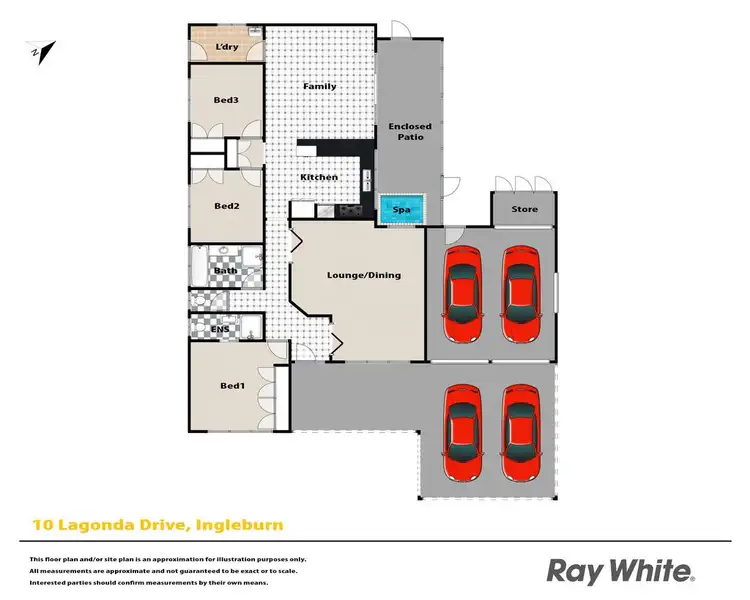 Floorplan of Homely house listing, 10 Lagonda Drive, Ingleburn NSW 2565