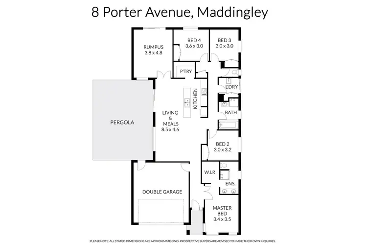 Floorplan of Homely house listing, 8 Porter Avenue, Maddingley VIC 3340