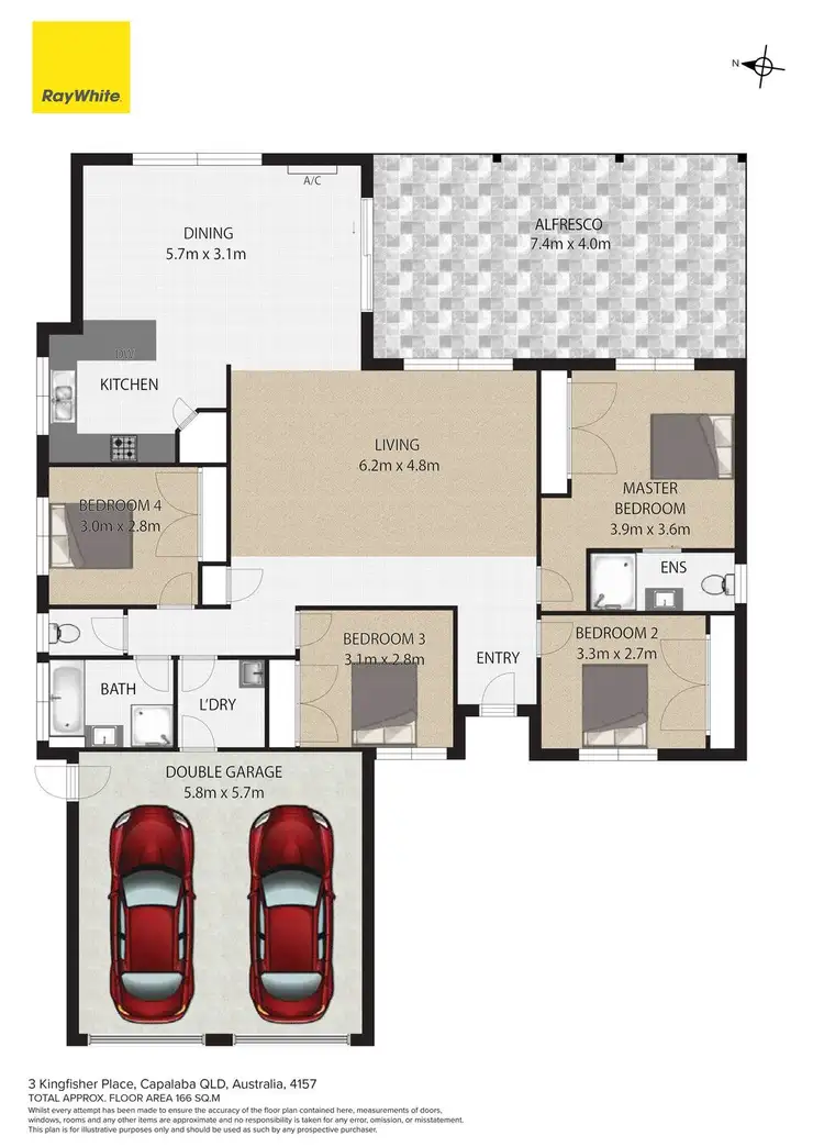 Floorplan of Homely house listing, 3 Kingfisher Place, Capalaba QLD 4157