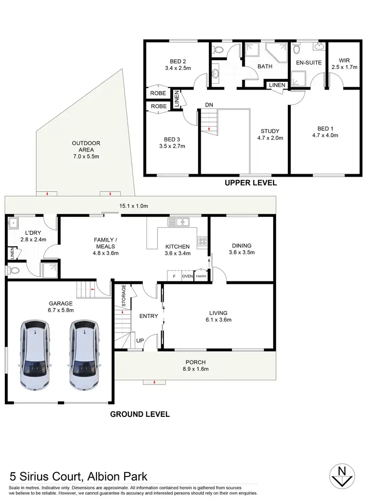 Floorplan of Homely house listing, 5 Sirius Court, Albion Park NSW 2527