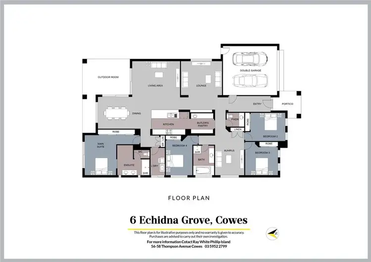 Floorplan of Homely house listing, 6 Echidna Grove, Cowes VIC 3922