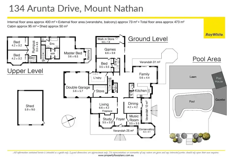 Floorplan of Homely house listing, 134 Arunta Drive, Mount Nathan QLD 4211