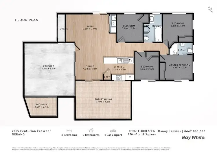 Floorplan of Homely house listing, 2/15 Centurion Crescent, Nerang QLD 4211