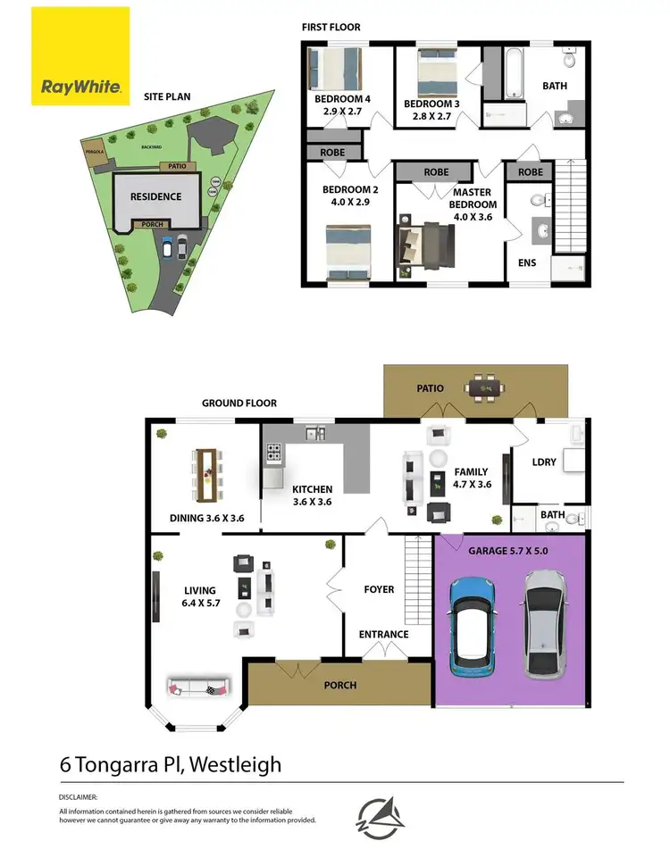Floorplan of Homely house listing, 6 Tongarra Place, Westleigh NSW 2120