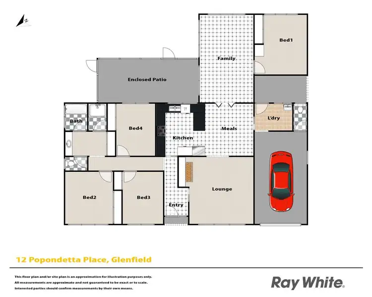 Floorplan of Homely house listing, 12 Popondetta Place, Glenfield NSW 2167