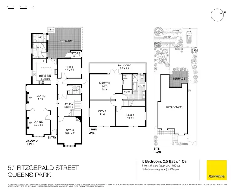 Floorplan of Homely house listing, 57 Fitzgerald Street, Queens Park NSW 2022