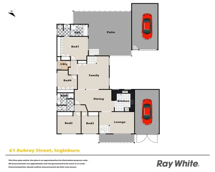 Floorplan of Homely house listing, 61 Aubrey Street, Ingleburn NSW 2565