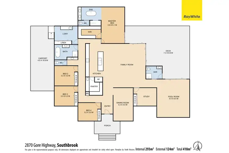 Floorplan of Homely rural property listing, 2870 Gore Highway, Southbrook QLD 4363