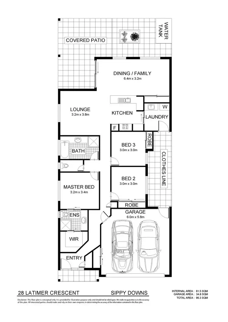 Floorplan of Homely house listing, 28 Latimer Crescent, Sippy Downs QLD 4556