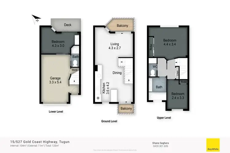 Floorplan of Homely townhouse listing, 15/527 Gold Coast Highway, Tugun QLD 4224