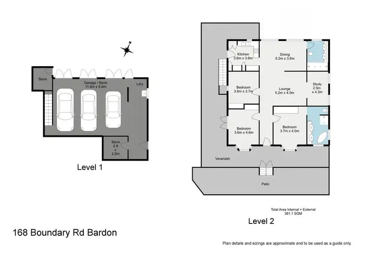 Floorplan of Homely house listing, 168 Boundary Road, Bardon QLD 4065