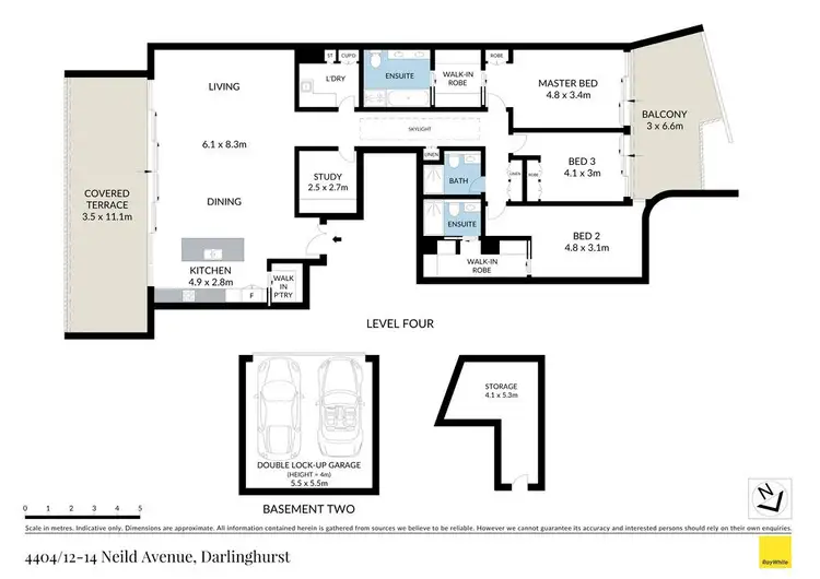 Floorplan of Homely apartment listing, 4404/12 Neild Avenue, Darlinghurst NSW 2010