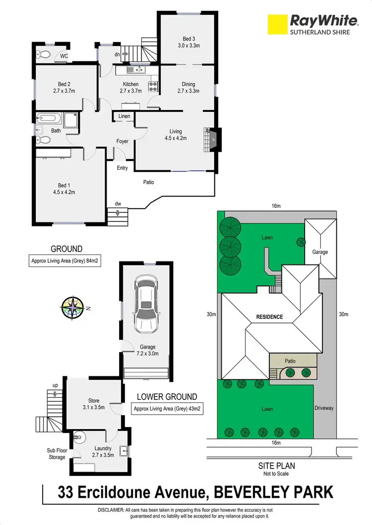 Floorplan of Homely house listing, 33 Ercildoune Avenue, Beverley Park NSW 2217