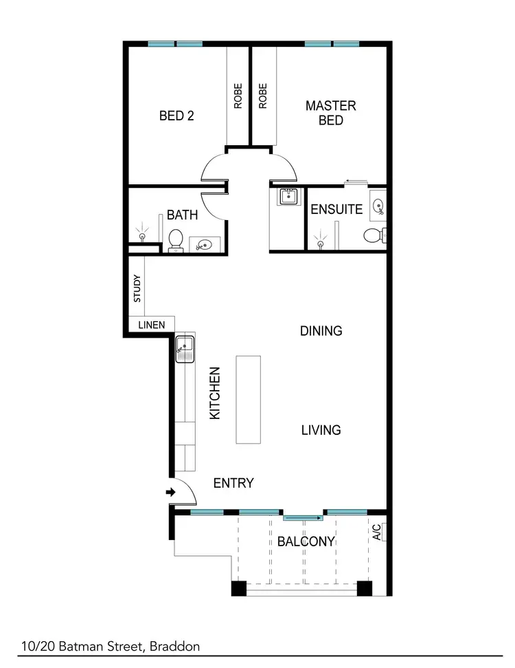 Floorplan of Homely house listing, 10/20 Batman Street, Braddon ACT 2612