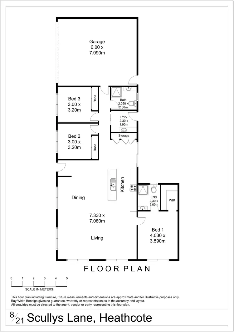 Floorplan of Homely house listing, 8/21 Scullys Lane, Heathcote VIC 3523
