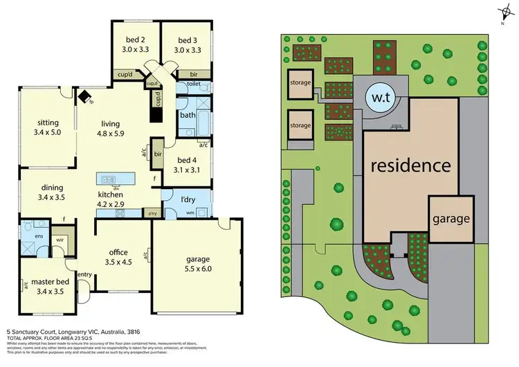 Floorplan of Homely house listing, 5 Sanctuary Court, Longwarry VIC 3816
